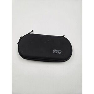 Sony PSP Hard Shell Carrying Case Black Protective Travel Pouch Zippered